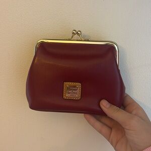 NWOT! Dooney and bourke burgundy clutch
